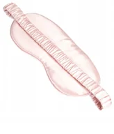 Akcesoria do bielizny - Jedwabna Opaska Na Oczy Loczka luksus i komfort snu, kolor jasnoróżowy - miniaturka - grafika 1