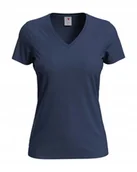 Koszulki i topy damskie - Koszulka damska T-shirt damski Stedman V-neck ST2700 Navy Blue XL - miniaturka - grafika 1