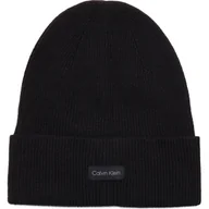 Czapki damskie - Calvin Klein Czapka ESSENTIAL | z dodatkiem wełny i kaszmiru - miniaturka - grafika 1