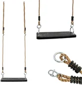 Place zabaw - Gumowe siedzisko czarne huśtawka ogrodowa 44,5 cm - miniaturka - grafika 1