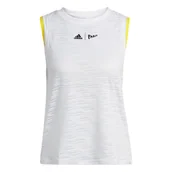 Koszulki sportowe damskie - Damski podkoszulek adidas  London Match Tank White L - miniaturka - grafika 1