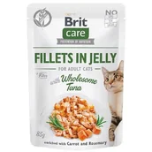 Mokra karma dla kotów - Brit Care Cat Fillets in Jelly Wholesome Tuna 85 g Tuńczyk - miniaturka - grafika 1