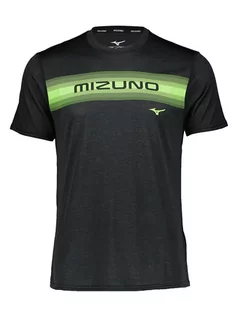 Koszulki sportowe męskie - Mizuno Koszulka sportowa "Core" w kolorze czarnym - grafika 1