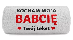 pat15.net Ręcznik na dzień Babci z haftem Kocham moją Babcie 100x50 688 - Ręczniki pat15.net Ręcznik na dzień Babci z haftem Kocham moją Babcie 100x50 688 - Ręczniki - miniaturka - grafika 1