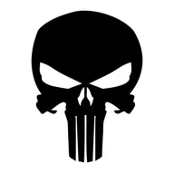 Akcesoria motoryzacyjne - Naklejka PUNISHER na samochód 10 cm - miniaturka - grafika 1