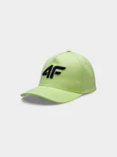 Czapki damskie - 4F, Czapka z daszkiem Snapback chłopięca, 4FJSS23ACABM107-73S, Żółty - miniaturka - grafika 1