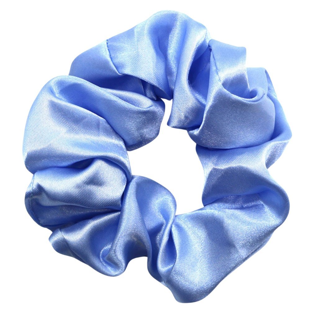 Gumka do Włosów Niebieska Satynowa Bez Łączeń Wygodna i Bezpieczna