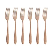Zestawy sztućców - Komplet widelczyków do ciasta 6 sztuk IMPERIAL COPPER - miniaturka - grafika 1