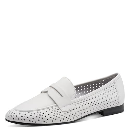 Marco Tozzi Damskie kapcie 2-24500-46, białe, 37 EU