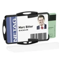 Etui na dokumenty i karty - Etui na dwie karty identyfikacyjne otwarte 54x85mm 10 sztuk 8919 19 - miniaturka - grafika 1