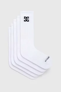 Skarpetki męskie - DC skarpetki 5-pack męskie kolor biały ADYAA03190 - grafika 1