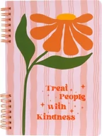 Szkolne artykuły papiernicze - Notes na spirali A5/80K Bloom boho HAPPY COLOR - miniaturka - grafika 1