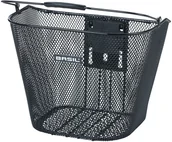 Koszyki rowerowe - Basil Bremen Front Wheel Basket with Ahead-Stemholder KF, black 2021 Kosze na kierownicę 10228 - miniaturka - grafika 1