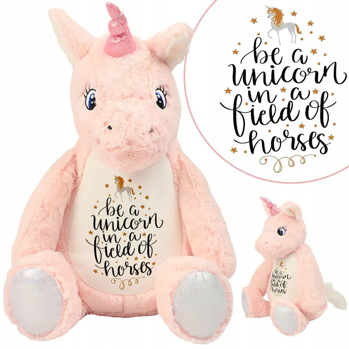 Miś Maskotka Przytulanka Jednorożec BE UNICORN Wz