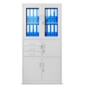 Szafy biurowe - Jan Nowak Biurowa szafa metalowa z sejfem na akta i dokumenty FILIP FILIP - miniaturka - grafika 1