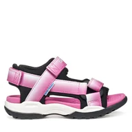 Buty dla dziewczynek - Sandały Geox Jr Borealis J550WA 015AN C8062 S Różowy - miniaturka - grafika 1