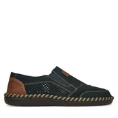 Półbuty męskie - Półbuty Rieker B2466-14 Granatowy - miniaturka - grafika 1