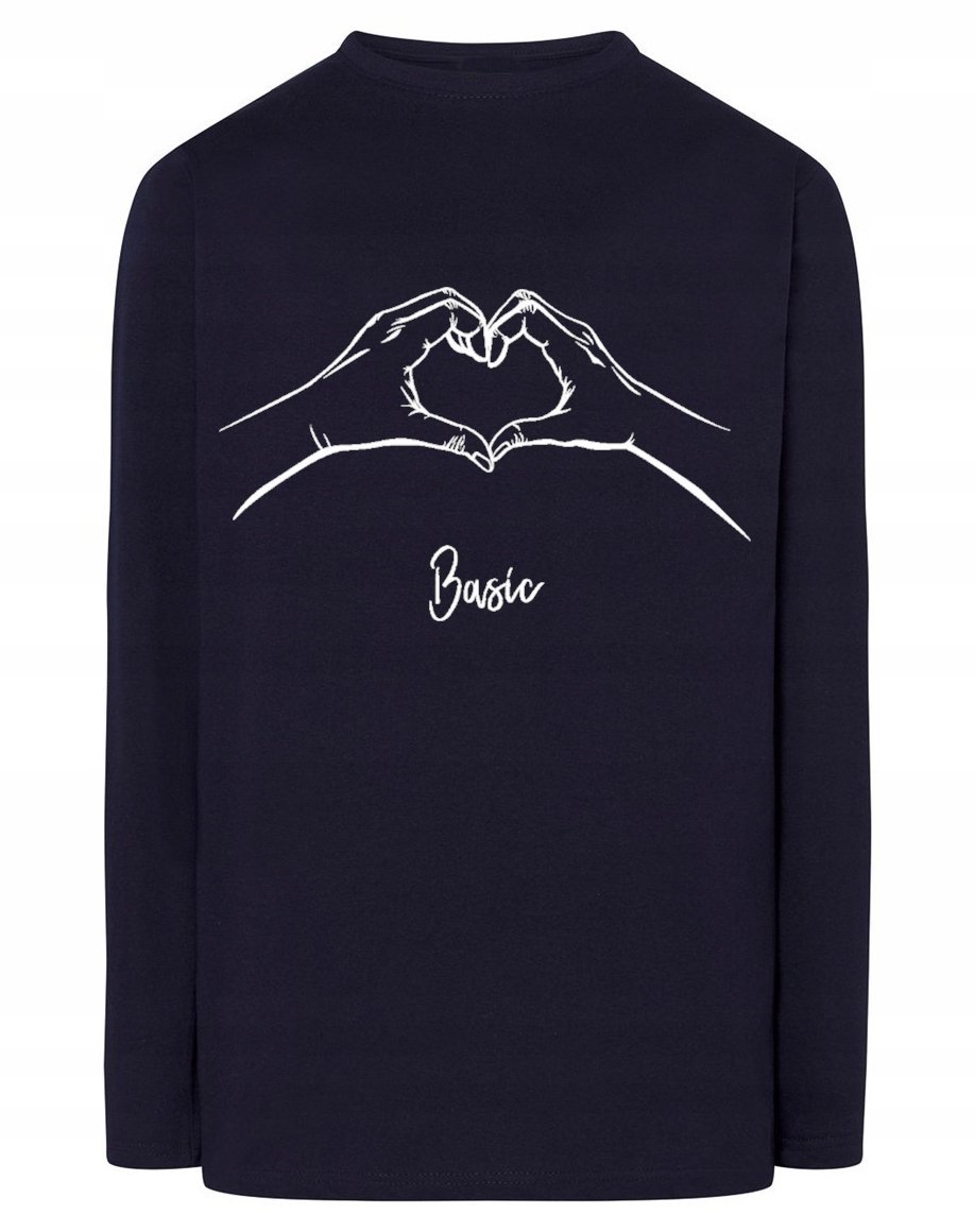 Walentynki Longsleeve = Basic Love MIŁOŚĆ r.S