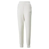 Dresy damskie - Spodnie dresowe damskie Puma ESS+ Embroidery ecru 84709399-M - miniaturka - grafika 1