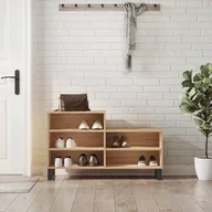 Wieszaki i stojaki - vidaXL Szafka na buty, dąb sonoma, 102x36x60 cm - miniaturka - grafika 1