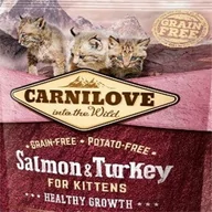 Sucha karma dla kotów - Carnilove Kitten Healthy Growth Salmon&Turkey 2 kg - miniaturka - grafika 1