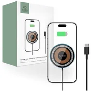 Ładowarki do telefonów - Tech-Protect Ładowarka indukcyjna QI15W A30 Magnetic MagSafe Wireless Charger, czarna - miniaturka - grafika 1