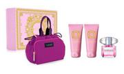 Zestawy kosmetyków damskich - Zestaw Versace Bright Crystal Woda Toaletowa 90 ml + Żel pod prysznic 100 ml + Lotion do ciała 100 ml + Torebka Kosmetyczna (8011003884841) - miniaturka - grafika 1