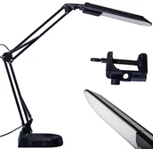 Lampy stojące - M015  LAMPKA BIURKOWA SZKOLNA LAMPA NOCNA KREŚLARSKA LED z płaskim kloszem - miniaturka - grafika 1