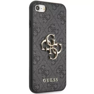 Guess GUHCI84GMGGR iPhone 7/8/SE 2020/ 2022 szary/grey hardcase 4G Big Metal Logo - Etui i futerały do telefonów - miniaturka - grafika 4