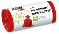 Worki na śmieci - Worki Na Odpady 35l do segregacji A20 czerwone m - miniaturka - grafika 1