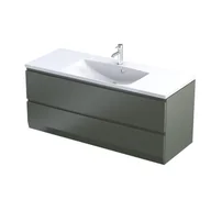 Szafki łazienkowe - Szafka łazienkowa pod umywalkę Oristo Brylant 120 cm zielony mat OR36-SD2S-120-17R - miniaturka - grafika 1