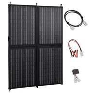 Akcesoria do kolektorów i fotowoltaiki - vidaXL Składana ładowarka słoneczna 100 W 12 V 92002 - miniaturka - grafika 1