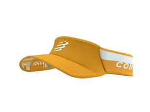COMPRESSPORT Daszek biegowy ULTRALIGHT VISOR V2 white/citrus - Czapki i chusty sportowe damskie - miniaturka - grafika 1