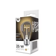 Żarówki LED - TelForceOne Żarówka LED Filament E27 A60 4W 230V 2000K 250lm SF złota Forever Light - miniaturka - grafika 1