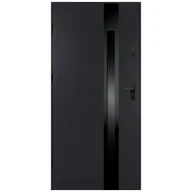 Drzwi zewnętrzne - Isoxa Drzwi zewnętrzne stalowe wejściowe Buena Shadow 68 antracytowe 80 lewe - miniaturka - grafika 1
