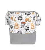 Pojemniki na zabawki - KOSZ NA ZABAWKI MEDIUM 35X47 CM SZOPY SZARE - miniaturka - grafika 1