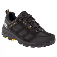 Buty trekkingowe męskie - Jack Wolfskin Buty turystyczne VOJO 3 TEXAPORE LOW M black / burly yellow XT - miniaturka - grafika 1