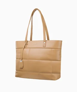 PUCCINI Torebka damska typu shopper z ozdobnym pikowaniem i brelokiem - Puccini - Torebki damskie - miniaturka - grafika 1