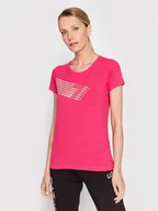 Koszulki i topy damskie - Emporio Armani EA7 T-Shirt 3LTT31 TJDSZ 1410 Różowy Regular Fit - miniaturka - grafika 1