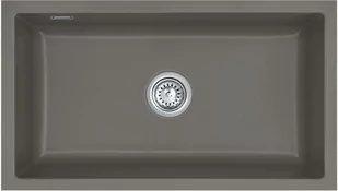 Zlewozmywak ceramiczny SYSTEMCERAM Mera 80 U Lava Korek automatyczny 5370 02 80 - Zlewozmywaki - miniaturka - grafika 1