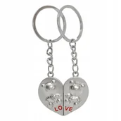 Breloki - Brelok na walentynki, dla zakochanych, serce, misie, NA MAGNES - miniaturka - grafika 1