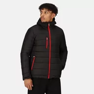 Kurtki męskie - Regatta Professional Męska Kurtka Ocieplana Navigate Black Classic Red, Rozmiar: Xxxl - miniaturka - grafika 1