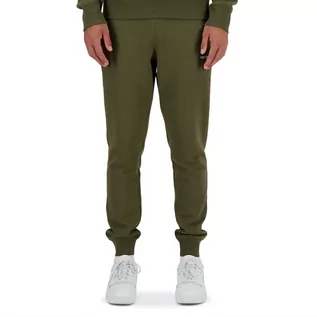 Spodnie sportowe męskie - Spodnie dresowe New Balance MP03904DMO - zielone - grafika 1