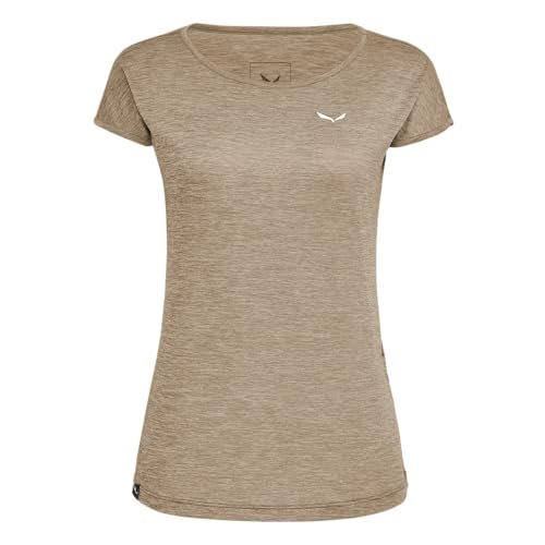 Salewa Puez Melange Dry T-shirt damski, brązowy, XXS