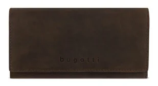 bugatti Długi portfel damski z klapką brązowy brązowy - Portfele - miniaturka - grafika 1