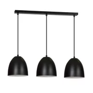 Lampy sufitowe - Emibig Lenox lampa wisząca 3-punktowa czarna/biała 391/3 391/3 - miniaturka - grafika 1