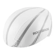 Części rowerowe - Wodoodporny pokrowiec na kask rowerowy Rockbros YPP017 (biały) - miniaturka - grafika 1