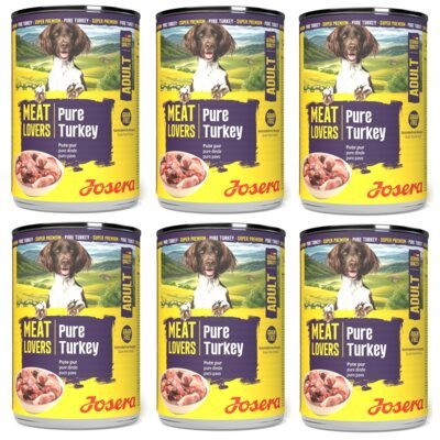 Karma dla psa JOSERA Meatlovers Adult Pure Indyk 6 x 800 g