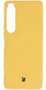 Etui i futerały do telefonów - Bizon Etui Case Silicone do Sony Xperia 1 IV żółte - miniaturka - grafika 1