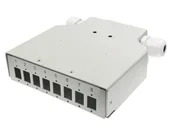 Kable - Przełącznica światłowodowa na szynę DIN 8xSC simplex / 8xLC duplex z płytą czołową ALANTEC - miniaturka - grafika 1